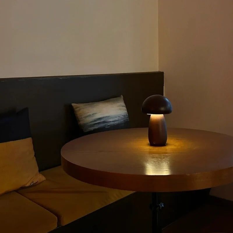 Lampe de table en bois Lumishroom™