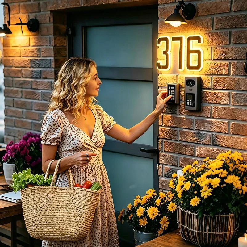 Solar huisnummerlamp