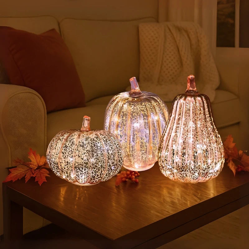 HarvestGlow™ Handgeblazen glazen lamp