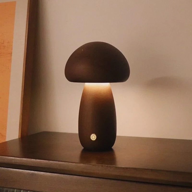 Lampe de table en bois Lumishroom™
