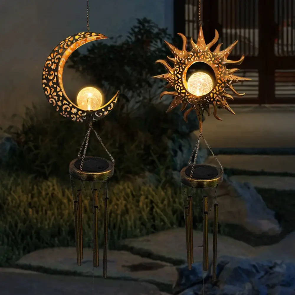 Carillon éolien solaire WhisperGlow™