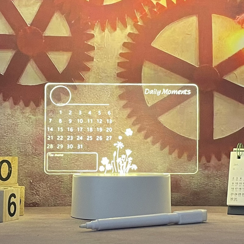 Notely™ Tableau mémo lumineux