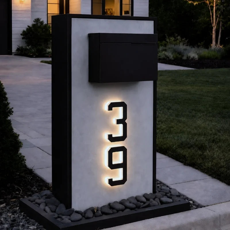 Solar huisnummerlamp