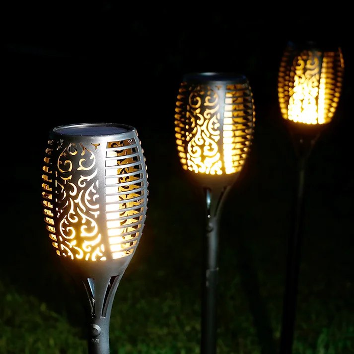 Torche solaire de jardin