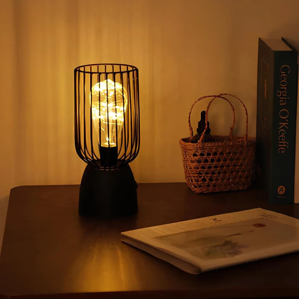 Lampe en fer rayonnante