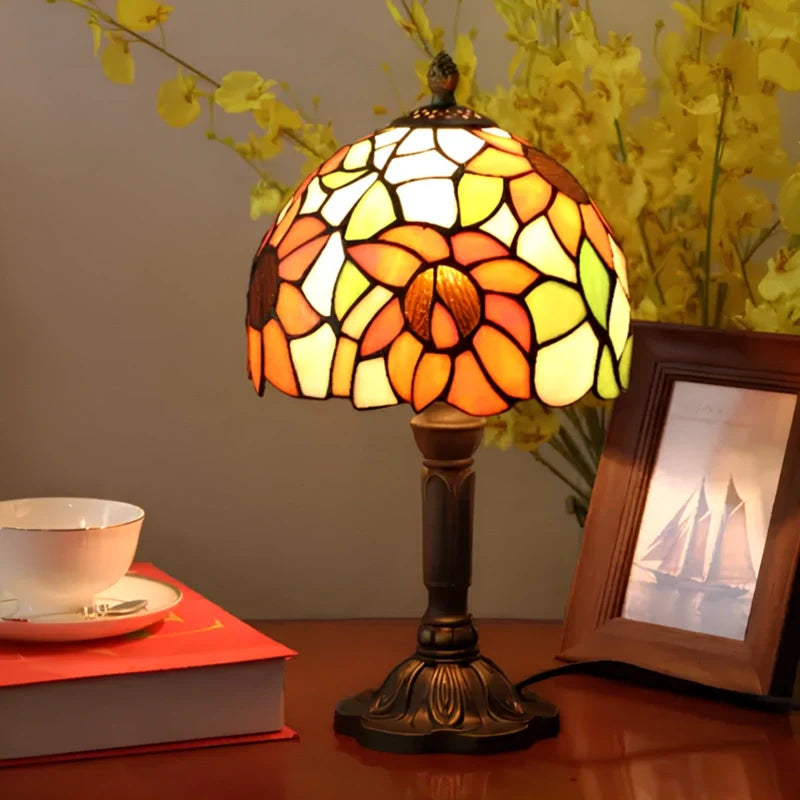 Lampe vitrail ancienne