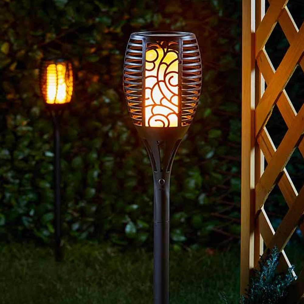 Torche solaire de jardin