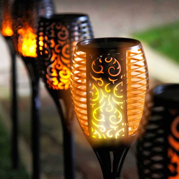 Torche solaire de jardin