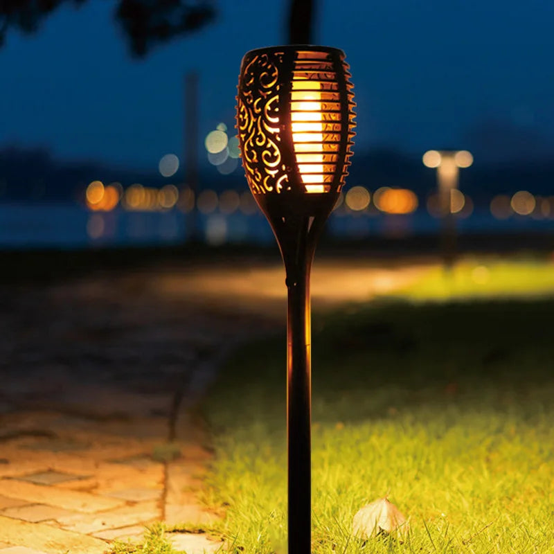 Torche solaire de jardin
