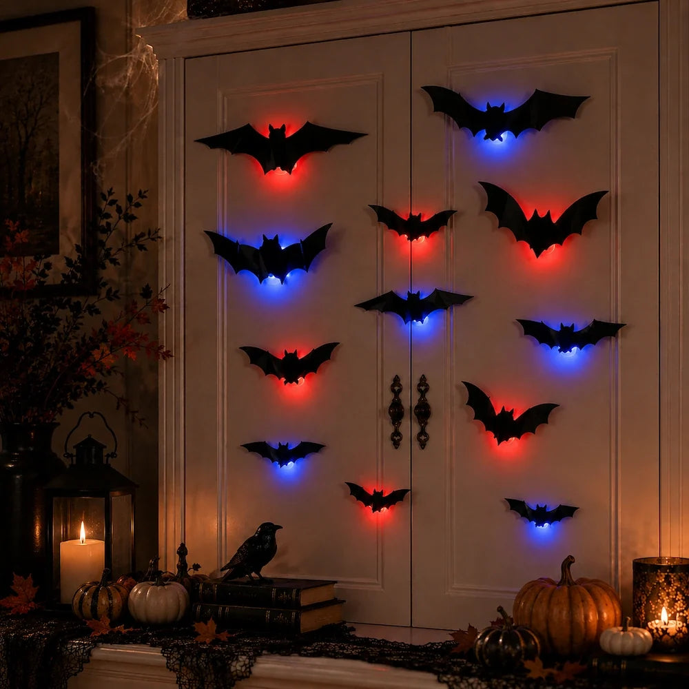Décoration murale chauves-souris 3D HallowWing™