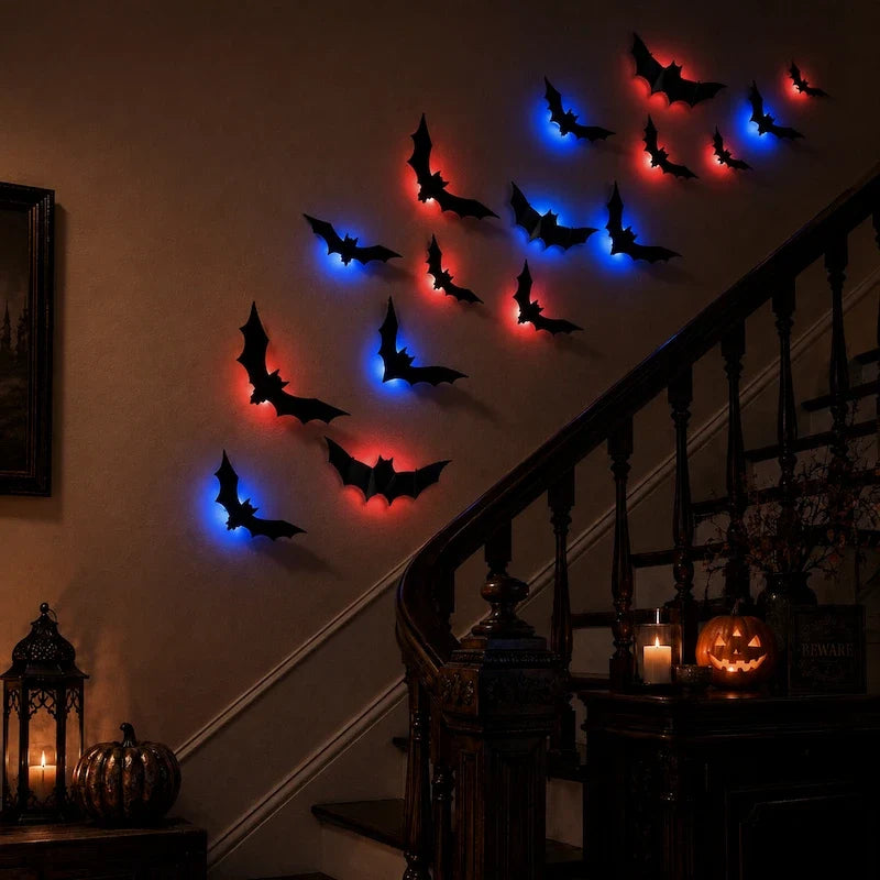 Décoration murale chauves-souris 3D HallowWing™
