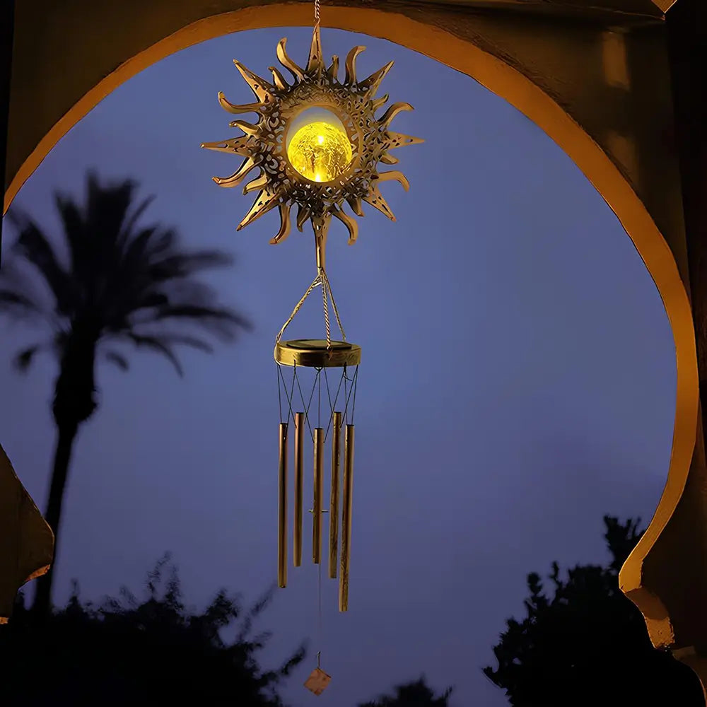 Carillon éolien solaire WhisperGlow™