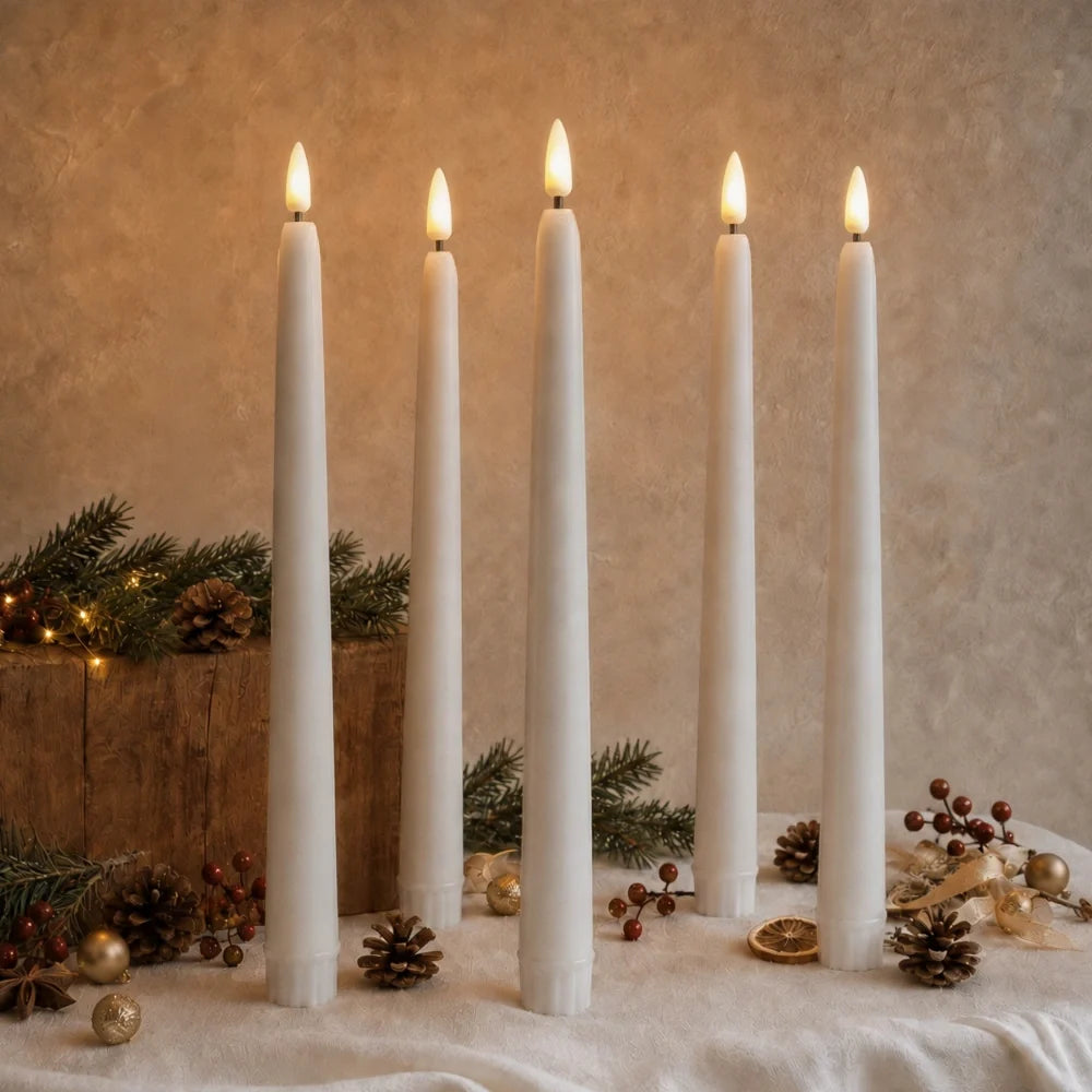 Bougies chandelier sans flamme