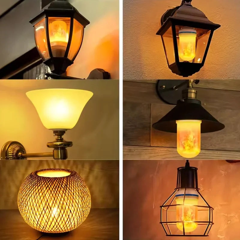 LED-lamp met vlam-effect