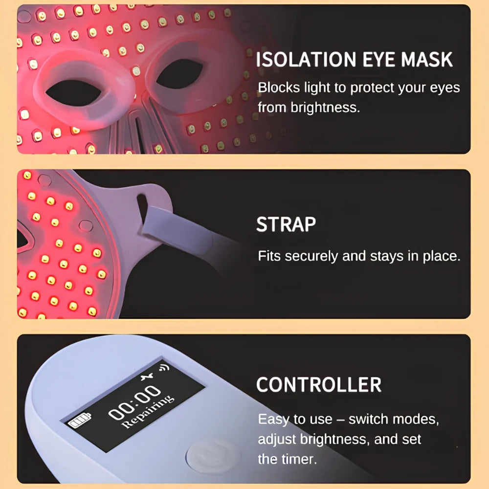 Masque de luminothérapie faciale LumaDerm™