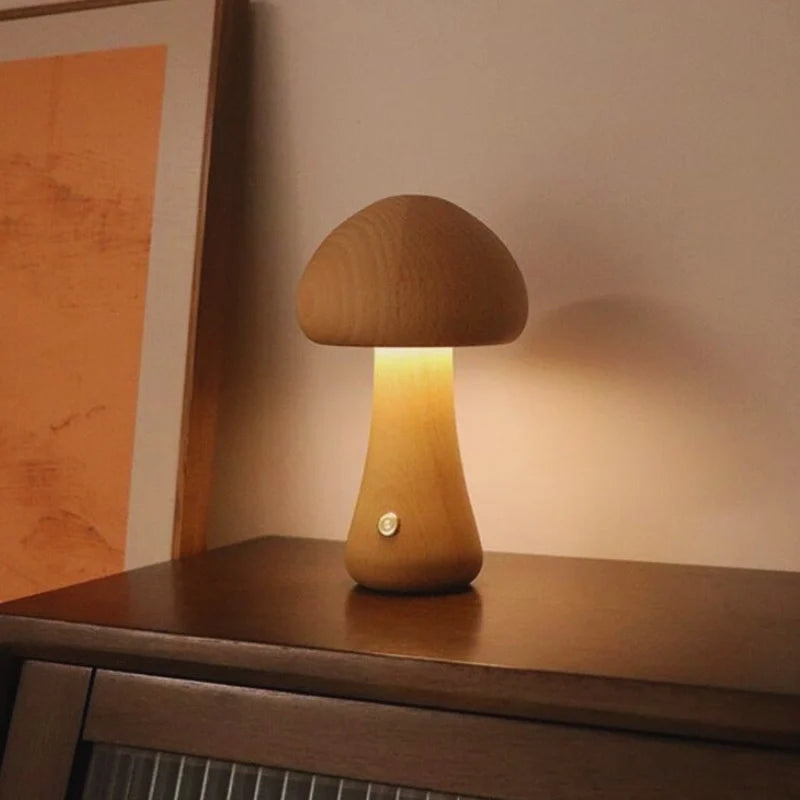 Lampe de table en bois Lumishroom™