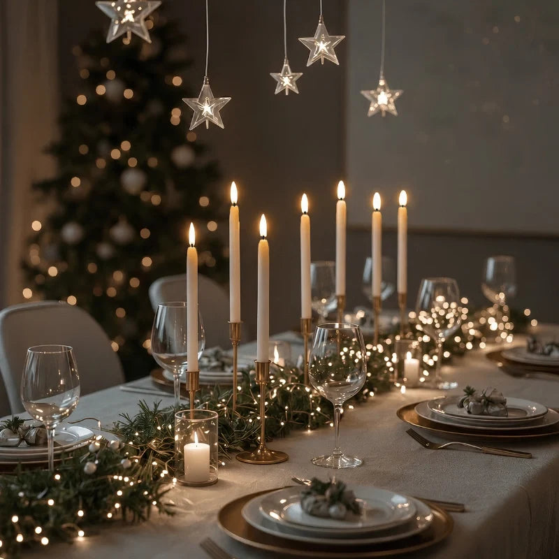 Bougies chandelier sans flamme
