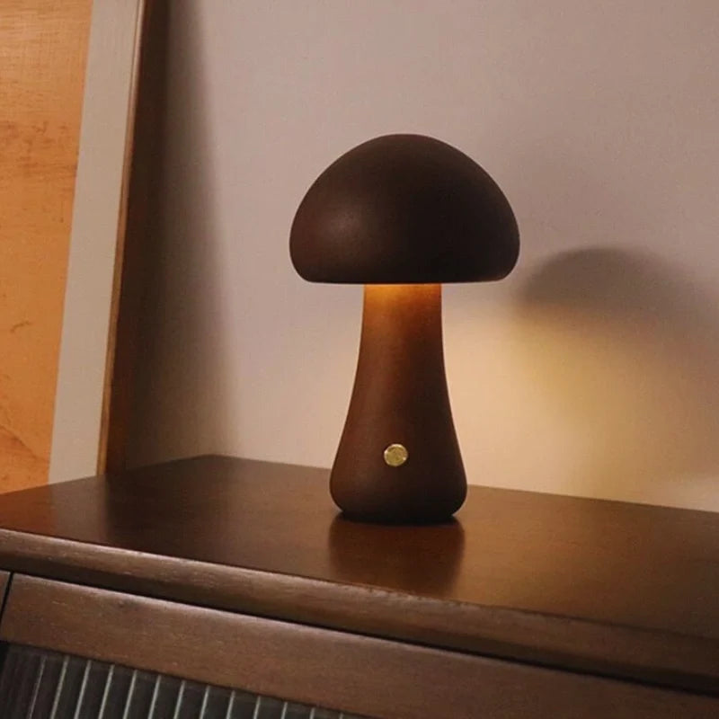 Lampe de table en bois Lumishroom™
