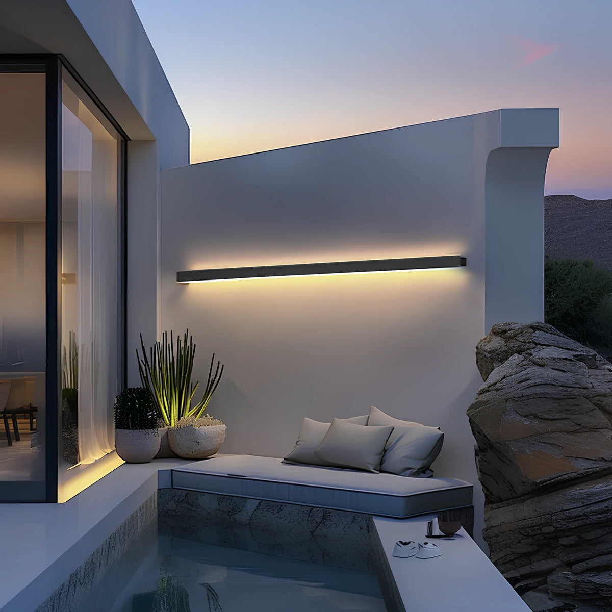 Applique murale extérieure Linear Luxe™