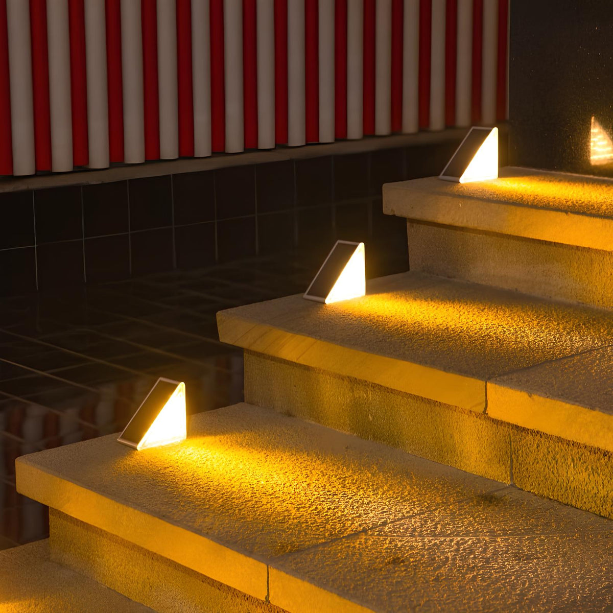Lampes d'escalier solaires