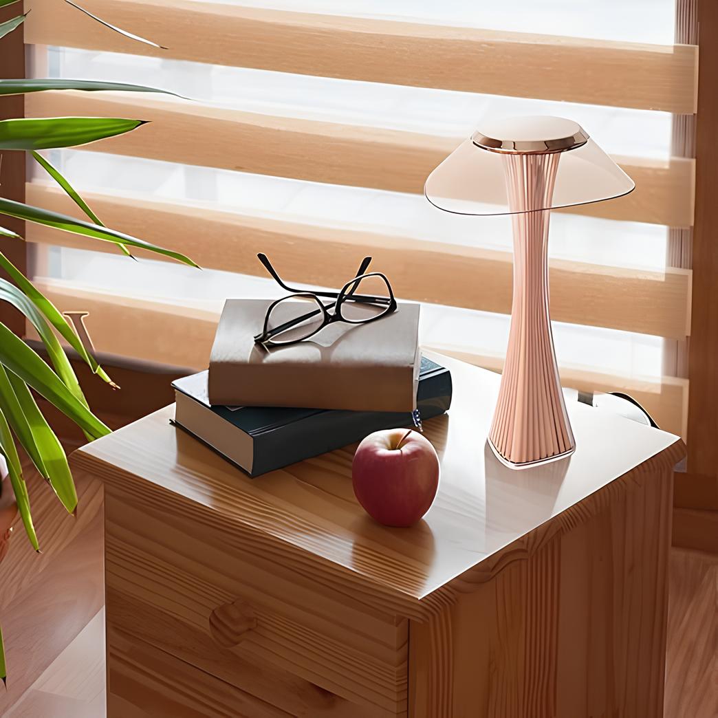 Lampe tulipe sculptée