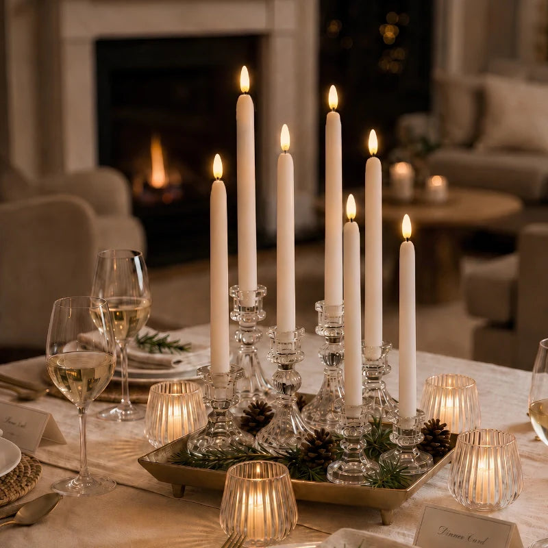 Bougies chandelier sans flamme
