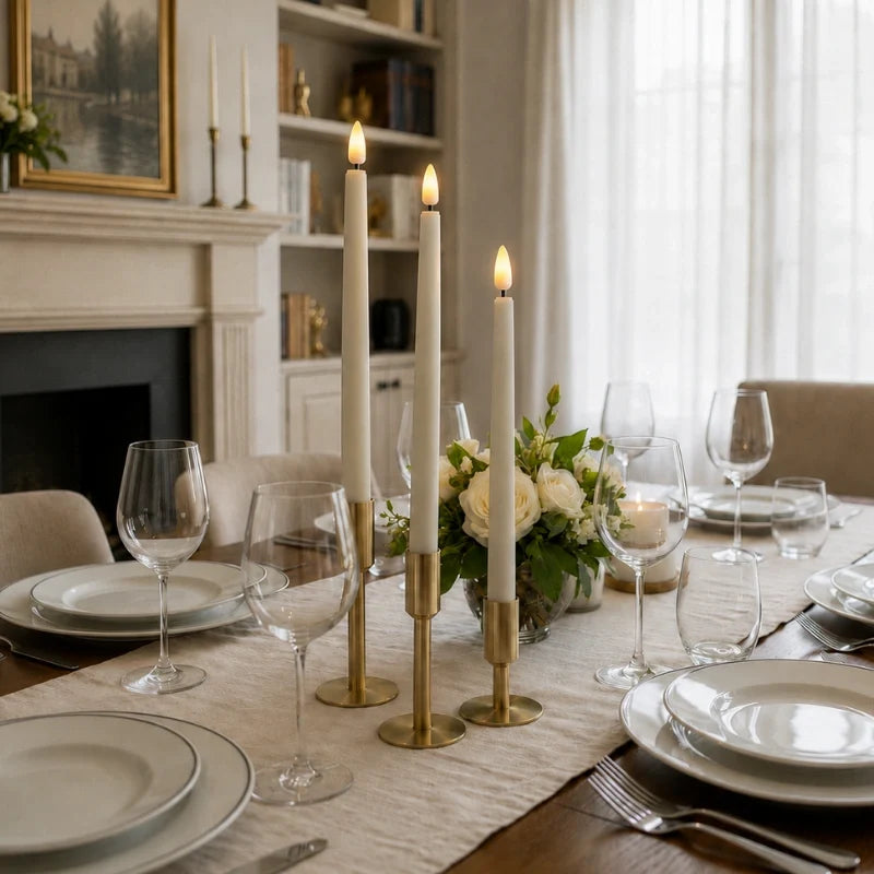 Bougies chandelier sans flamme