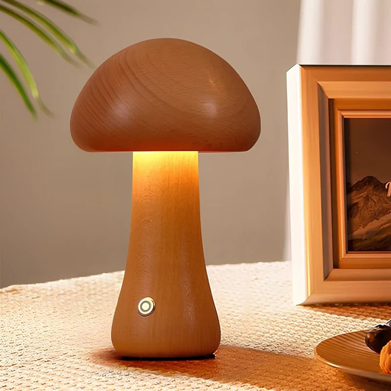 Lampe de table en bois Lumishroom™