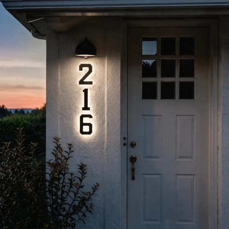 Solar huisnummerlamp
