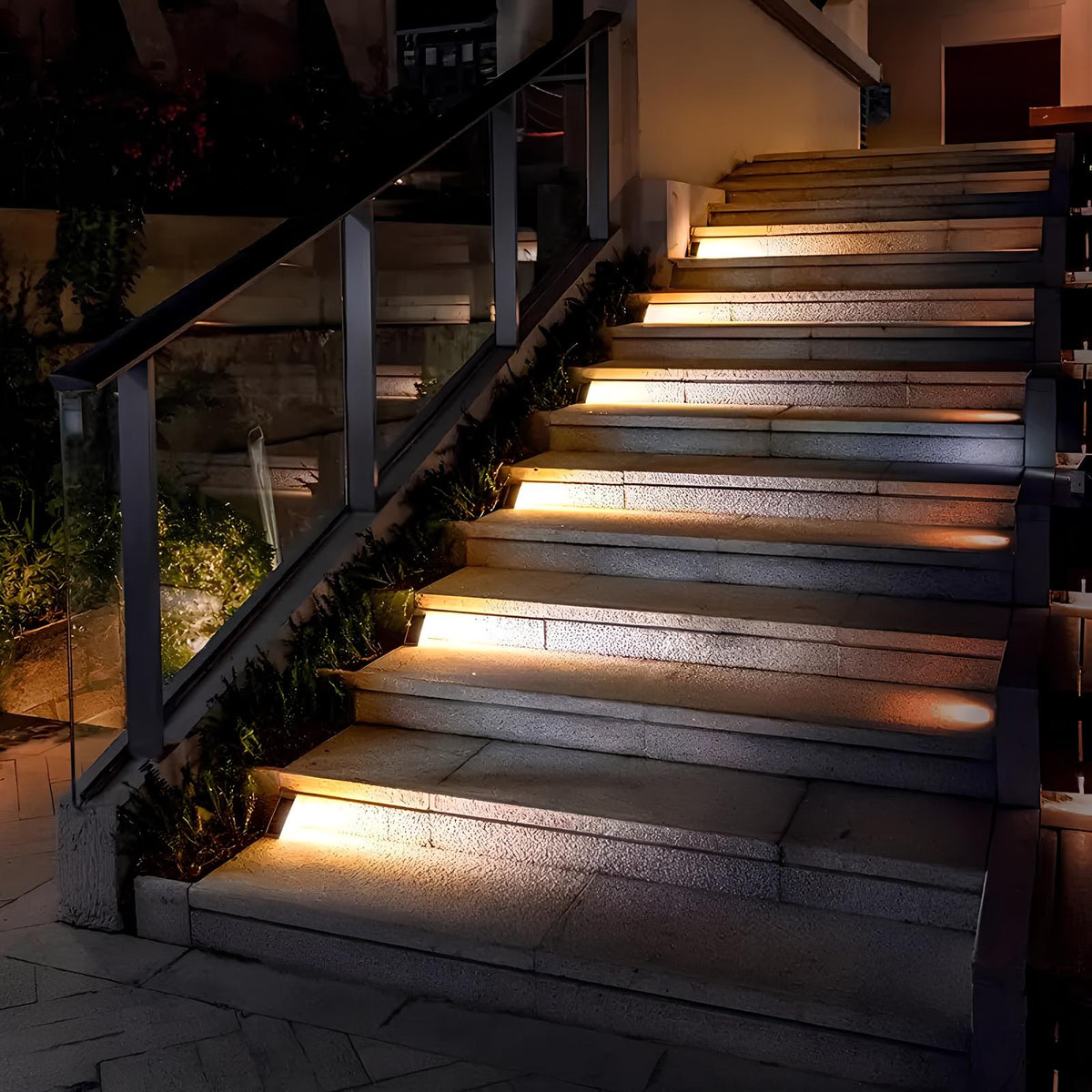 Lampes d'escalier solaires