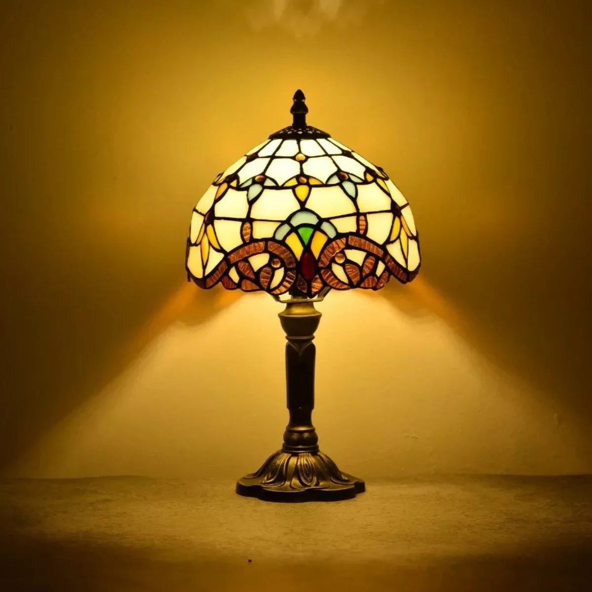 Lampe vitrail ancienne