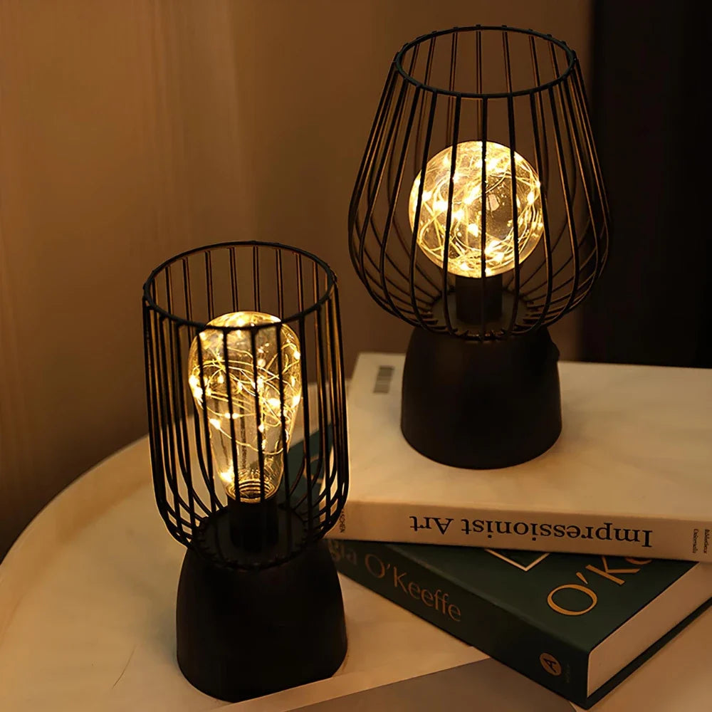 Lampe en fer rayonnante