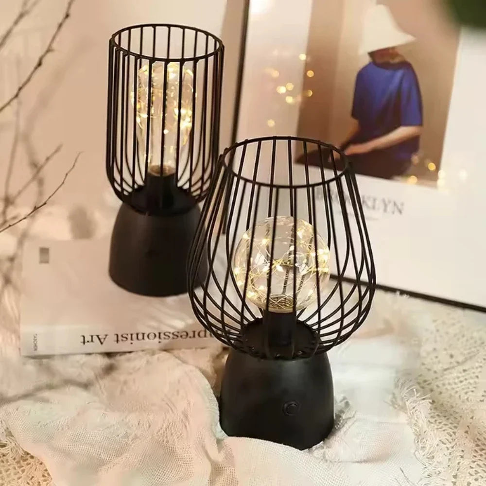 Lampe en fer rayonnante