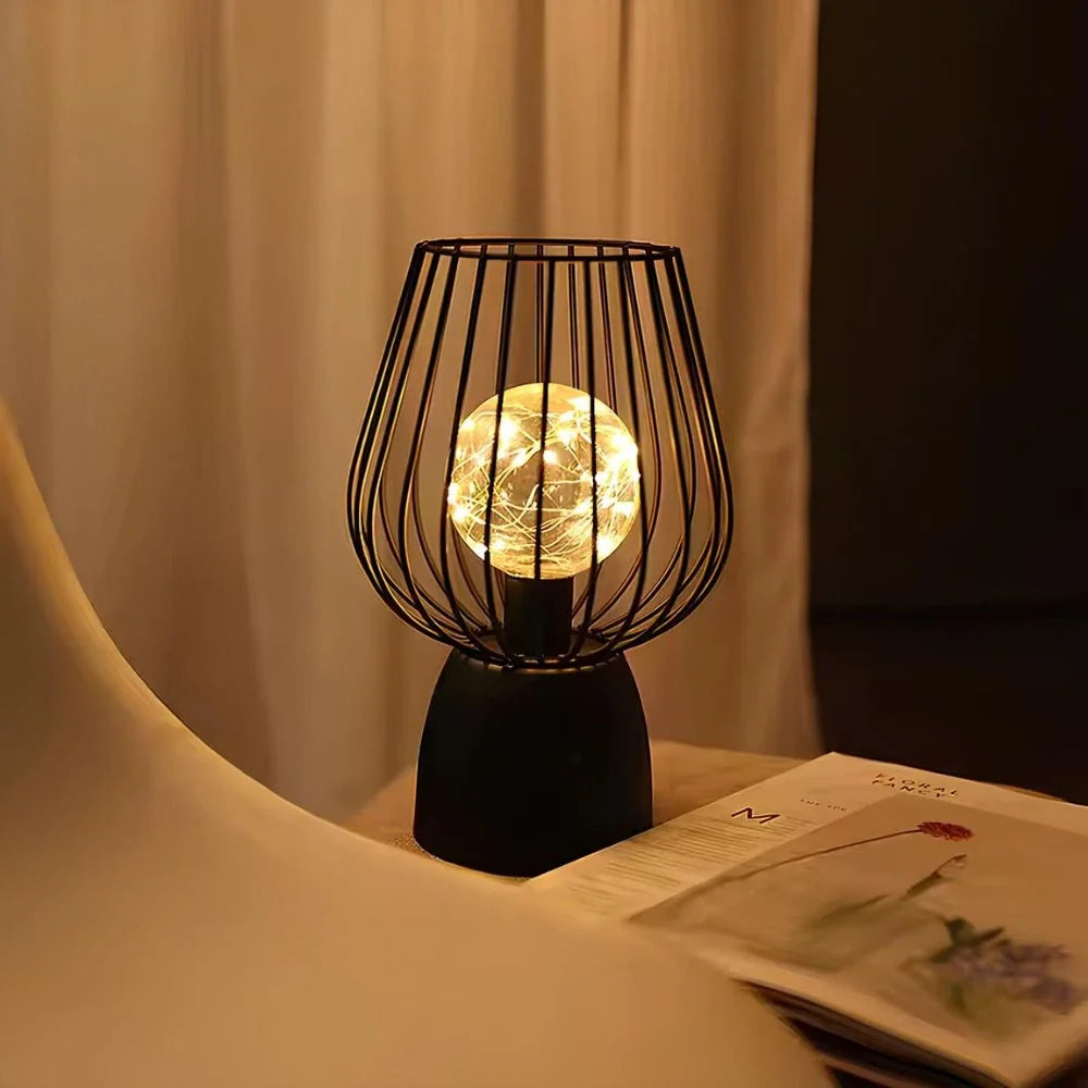 Lampe en fer rayonnante