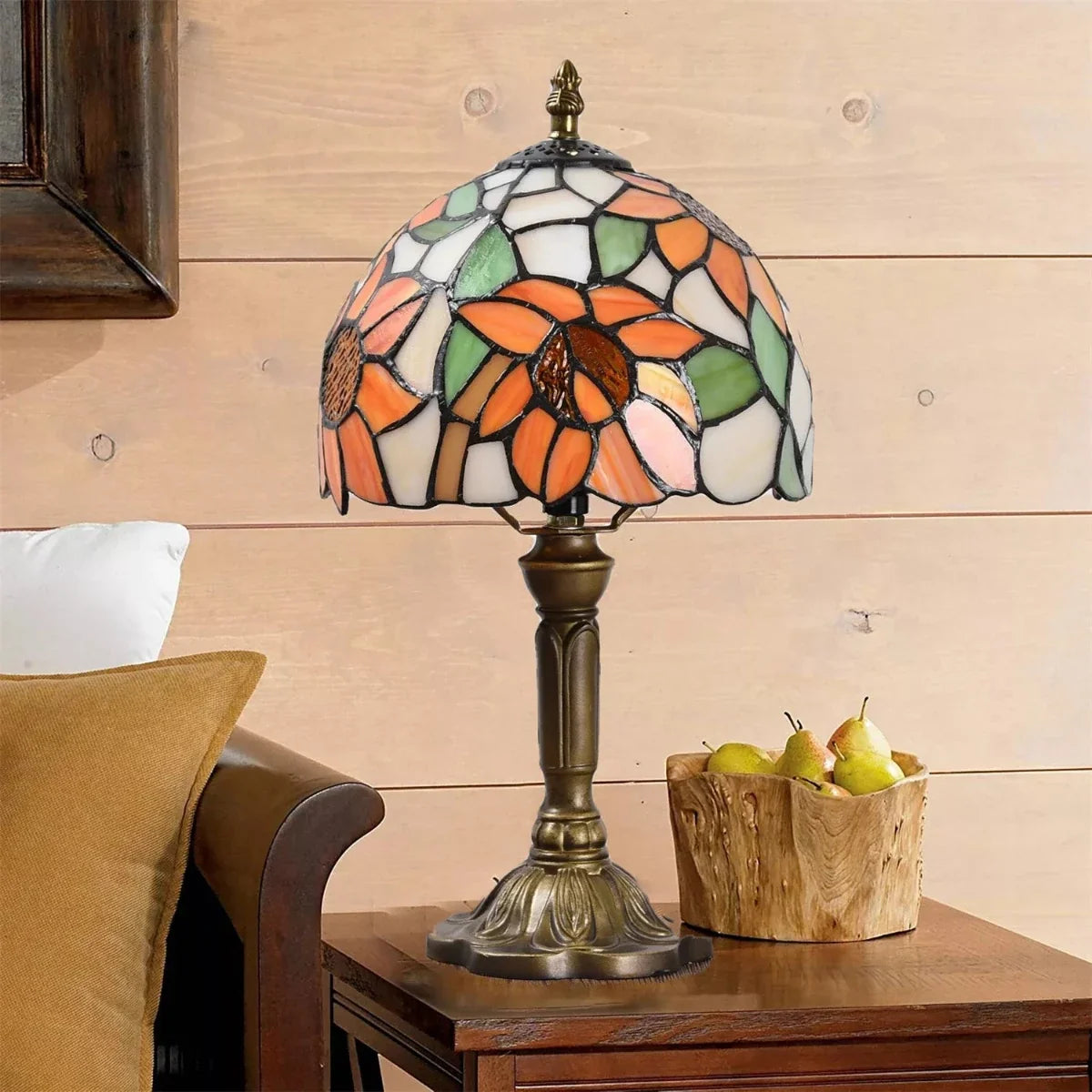 Lampe vitrail ancienne